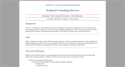 Desktop Screenshot of consulting.iaps.com